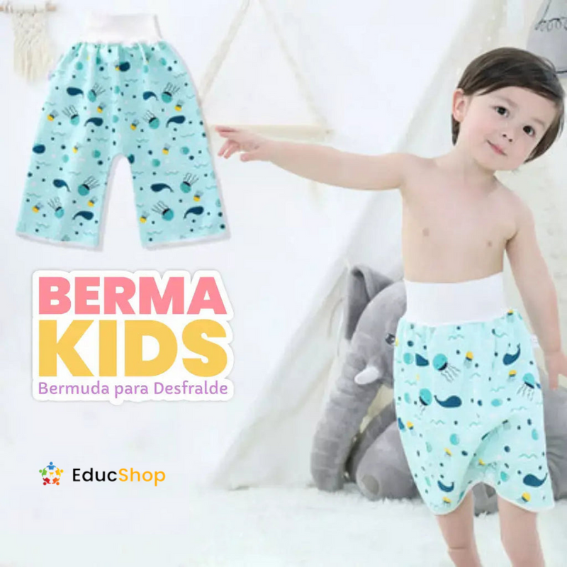 Berma Kids - Bermuda Impermeável para Desfralde