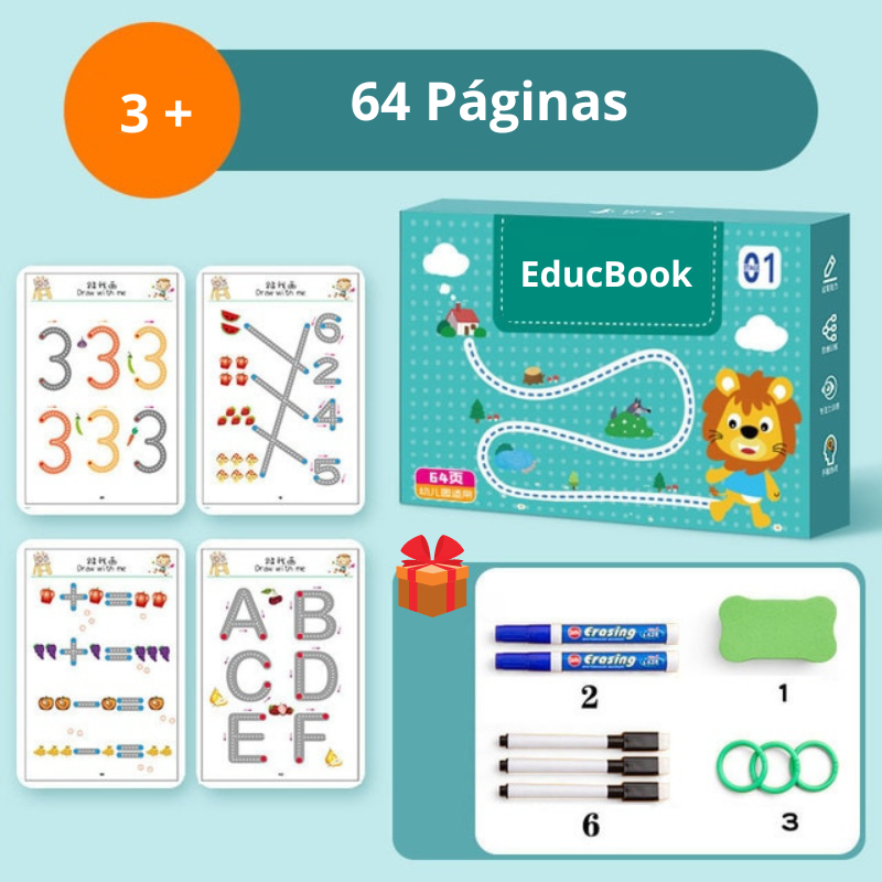 Caderno de Traço e Desenho Infantil - EducBook