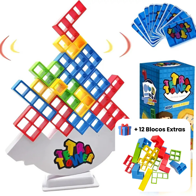 Torre EducTetris™ - Jogo em Equipe para Crianças e Adultos