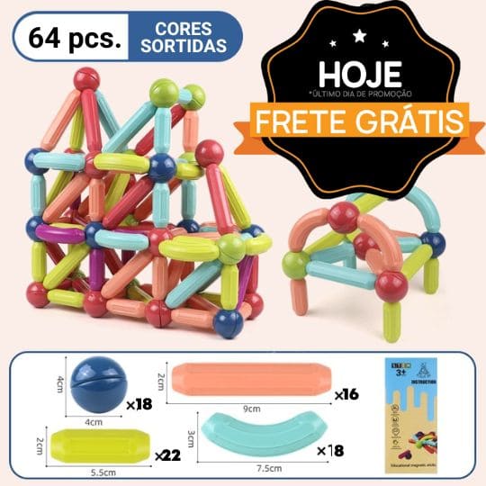 EducPuzzle - Brinquedo Magnético Educativo